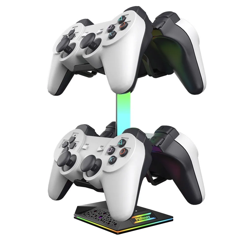 Новый геймпад с крюком RGB светящийся свет противовес гарнитура для наушников игровой контроллер Дисплей Стенд Usb-концентратором