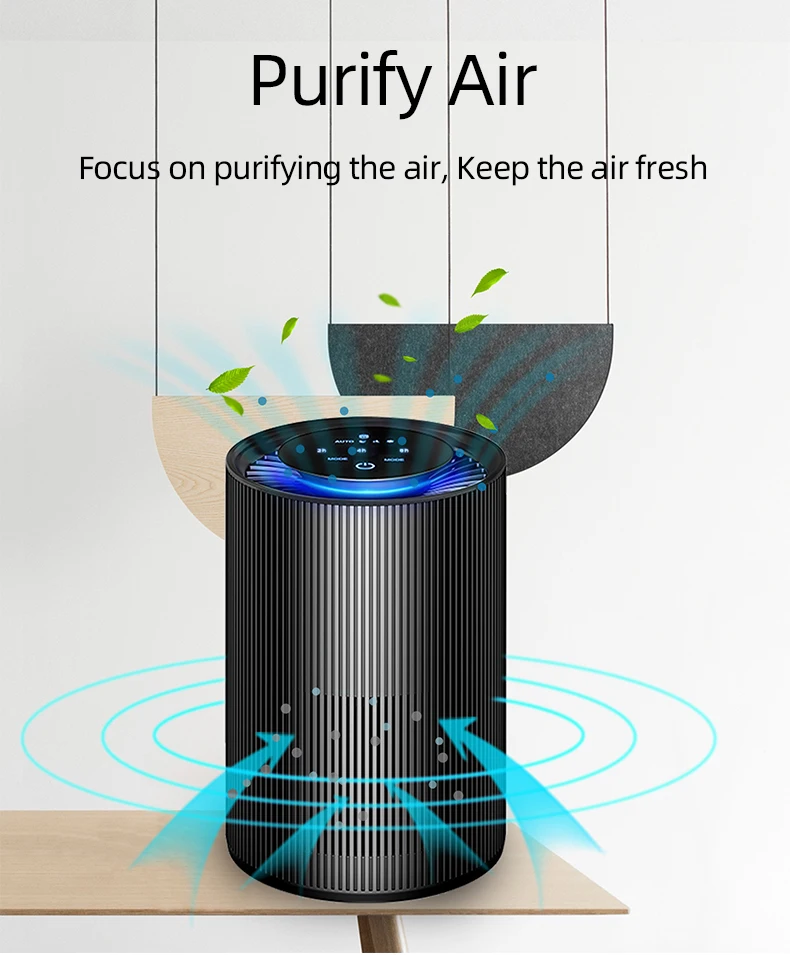 HEPA Filter Air Purifier for Desktop Room Low Noise Low Consumption