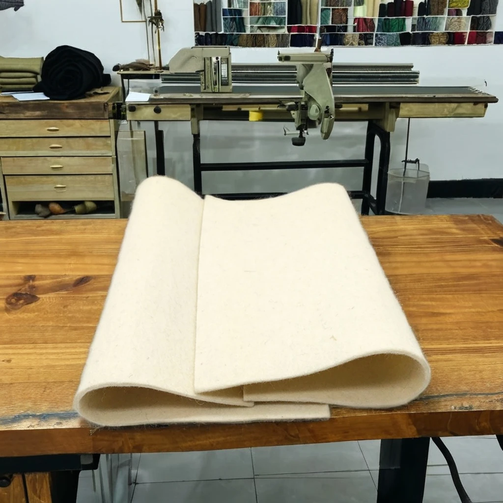 White Merino Wool Felt Sheet 3mm 5mm 10mm SAE F-1 Press Polishing 100% Organic Woolen for Suits and Lining for Boys and Girls