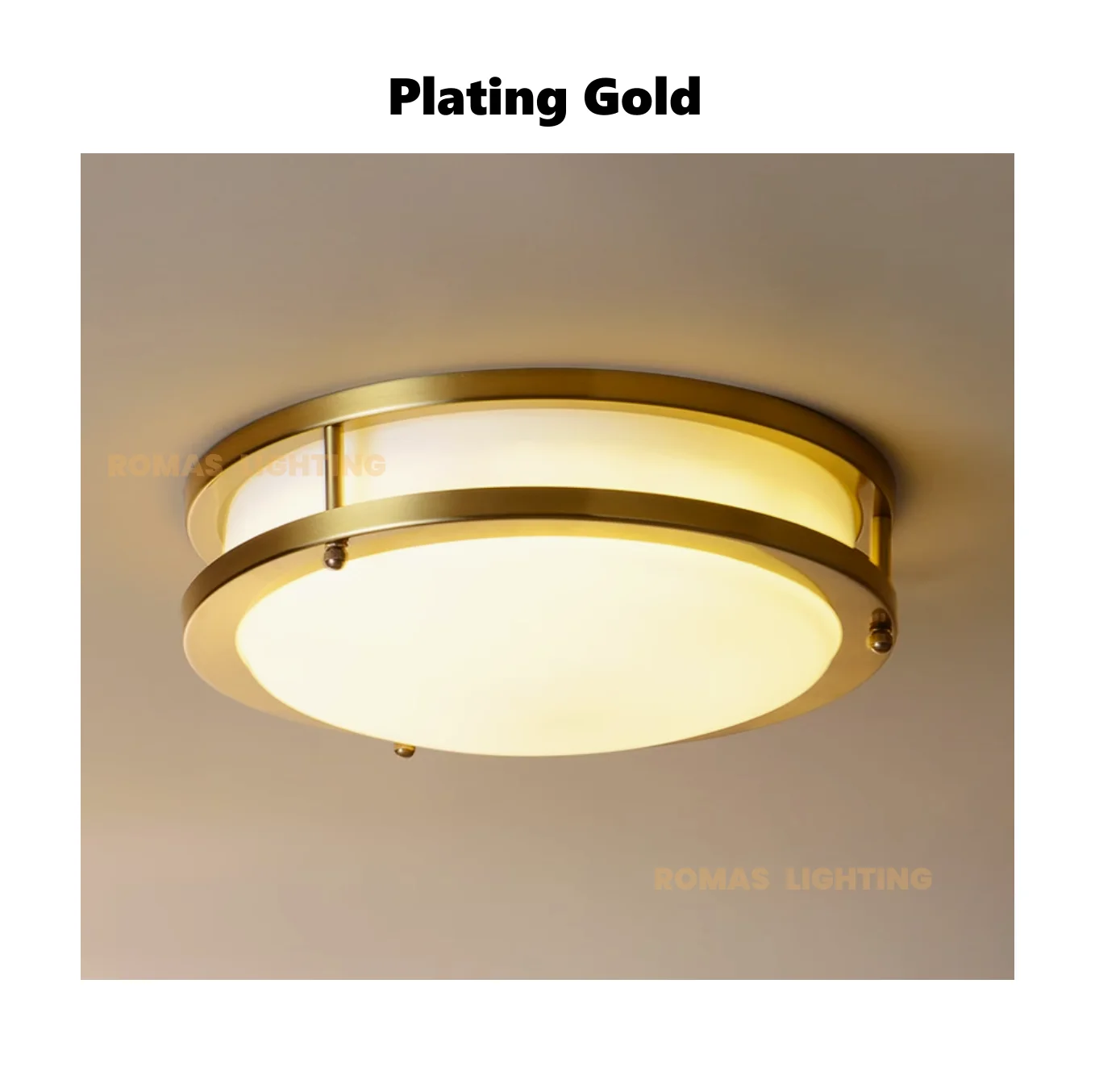 Indoor WROUGHT IRON Ring Round Shape Morden Frameless Design Ultra-thin Led Ceiling Light Fixture for Bedroom Lamp