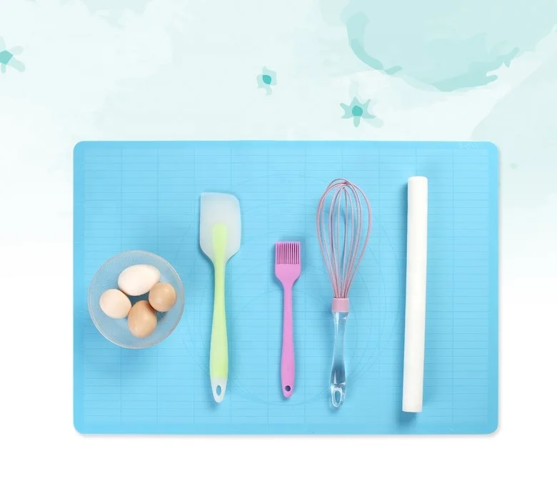 non-stick baking & pastry multipurpose pad silicone dough roolling non-slip pastry extra large with measurements kneading mat