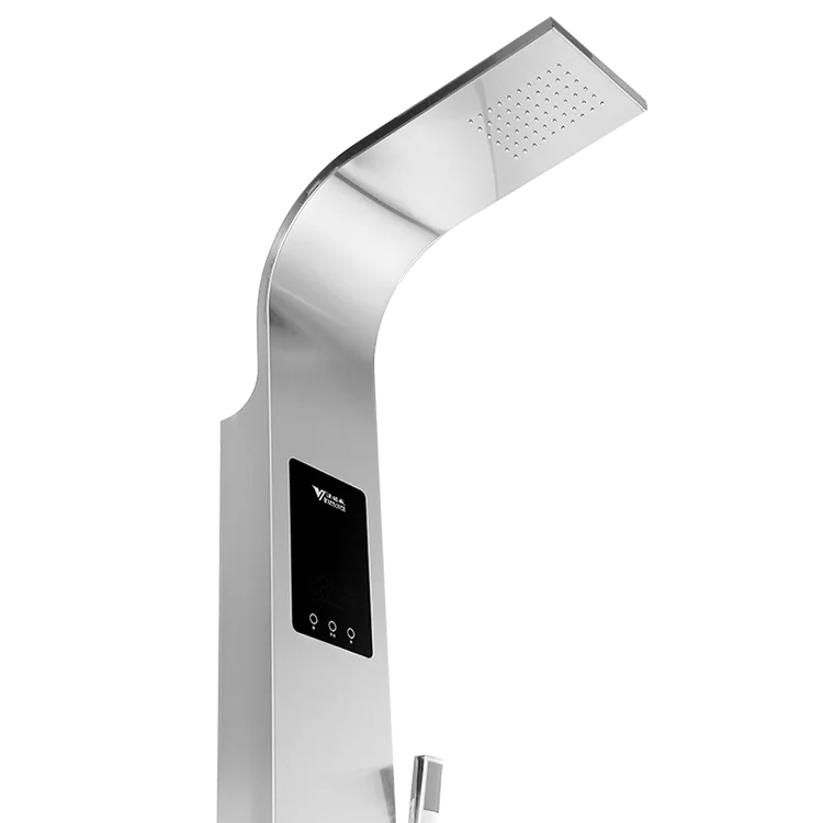 Hannover DSC CE CBSilver Black Shower Panels Aluminum Waterfall Spa Jets Multifunction Bathroom Wall Shower Panel  for bath SPA