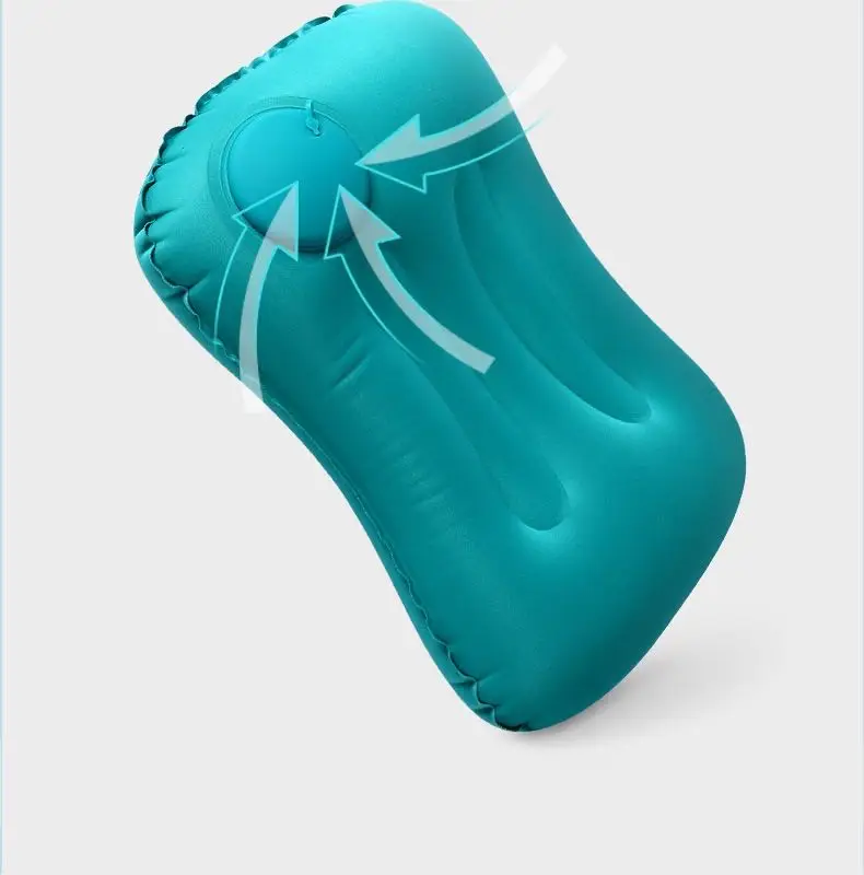 Портативная складная дорожная подушка на подголовник, автоматическая надувная подушка для шеи