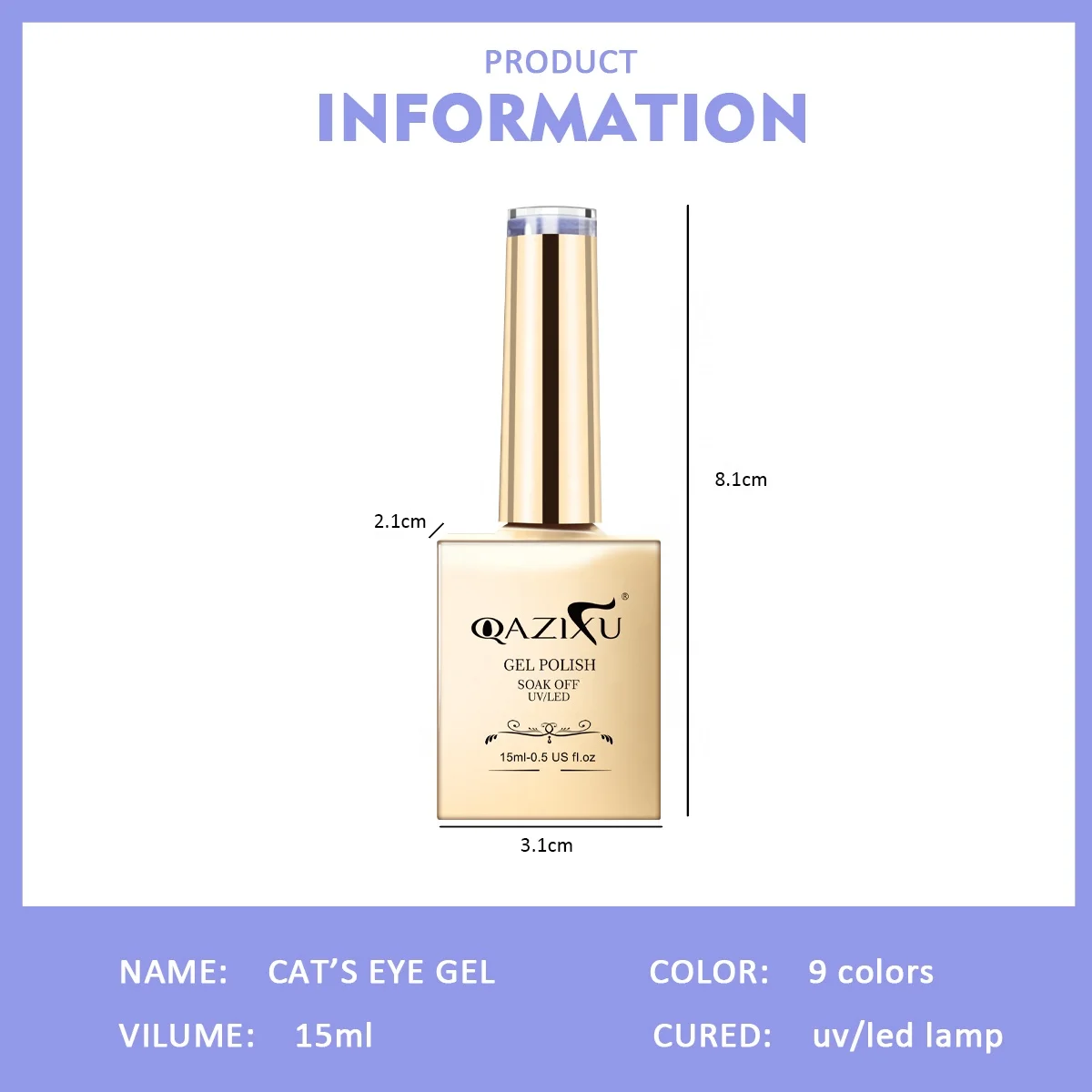 Gel nail polish manufacturer supply light color rainbow cat eye nail gel polish kit for salon wholesale