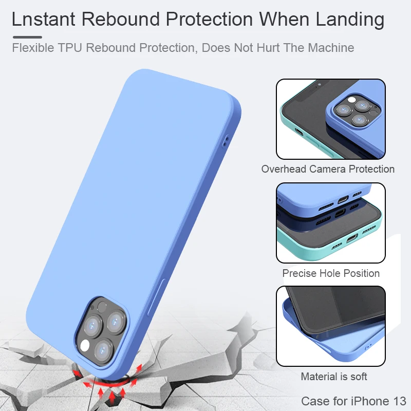 Xihop Luxury Mobile Back Cover Designer Shockproof TPU Phone Case for iPhone 14 Pro Max Mini