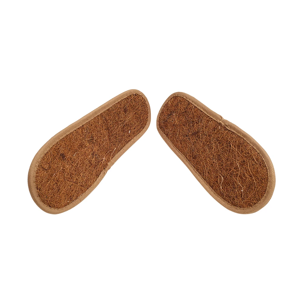 Wholesale Luxury Hotel Slippers Coconut Coir Fiber Natural Hotel Slipper Eco-Friendly Linen Hotel Slippers