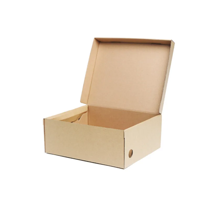 Custom Logo Cheap Plain Cardboard Clothing Shoes Delivery Corrugated Mailer Paper Shoe Box Packaging for Clothing