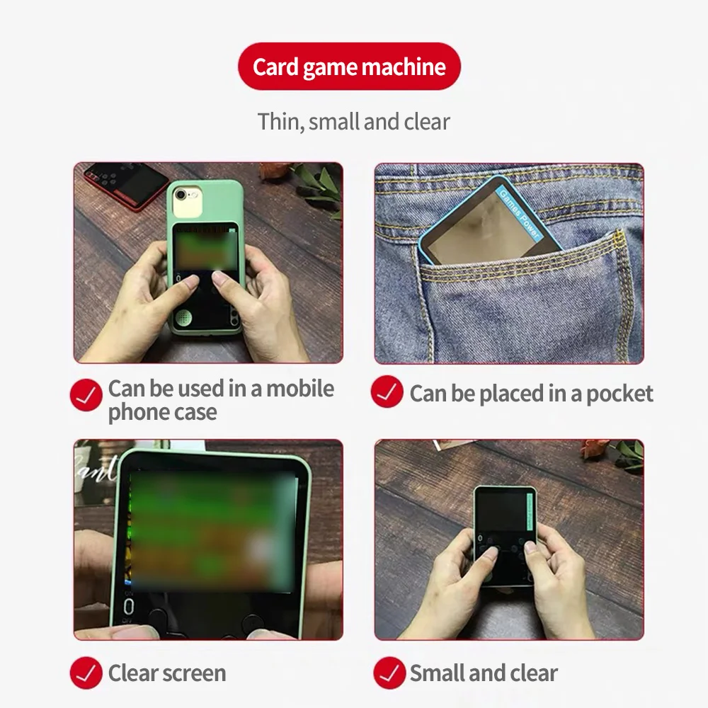Hot Selling K10 Mini Portable Card Video Game Console Game Player Built-in 500 Classic Games Console