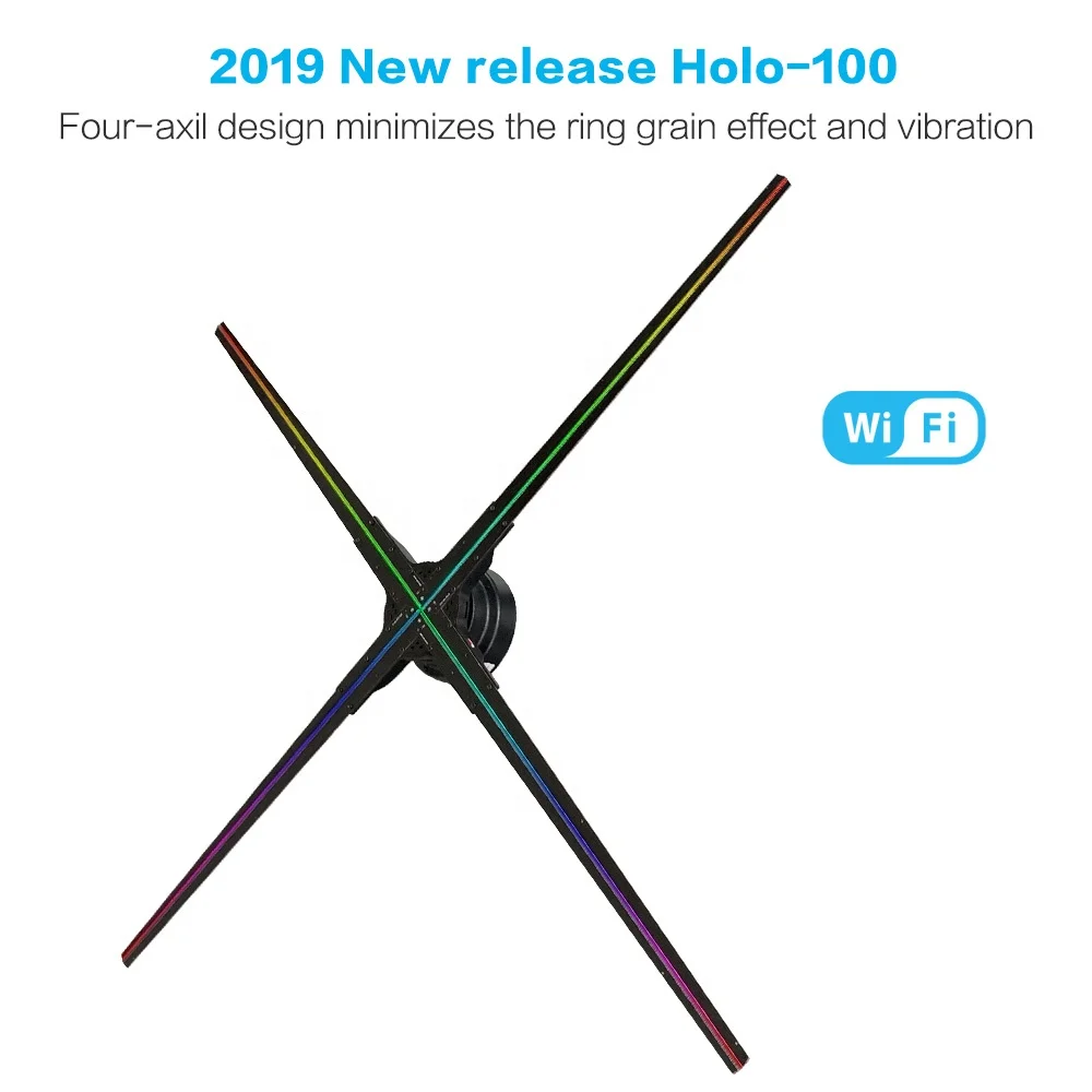Giwox holo-70 голограмма 3D 1024px с поддержкой Wi-Fi экран дисплея рекламы голографический дисплей