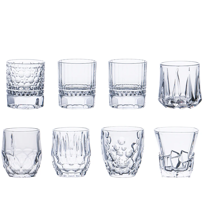 Custom Whiskey Glasses Short Drinking Glassware for Liquor Bourbon or Beer Elegant Drinkware for Men or Women