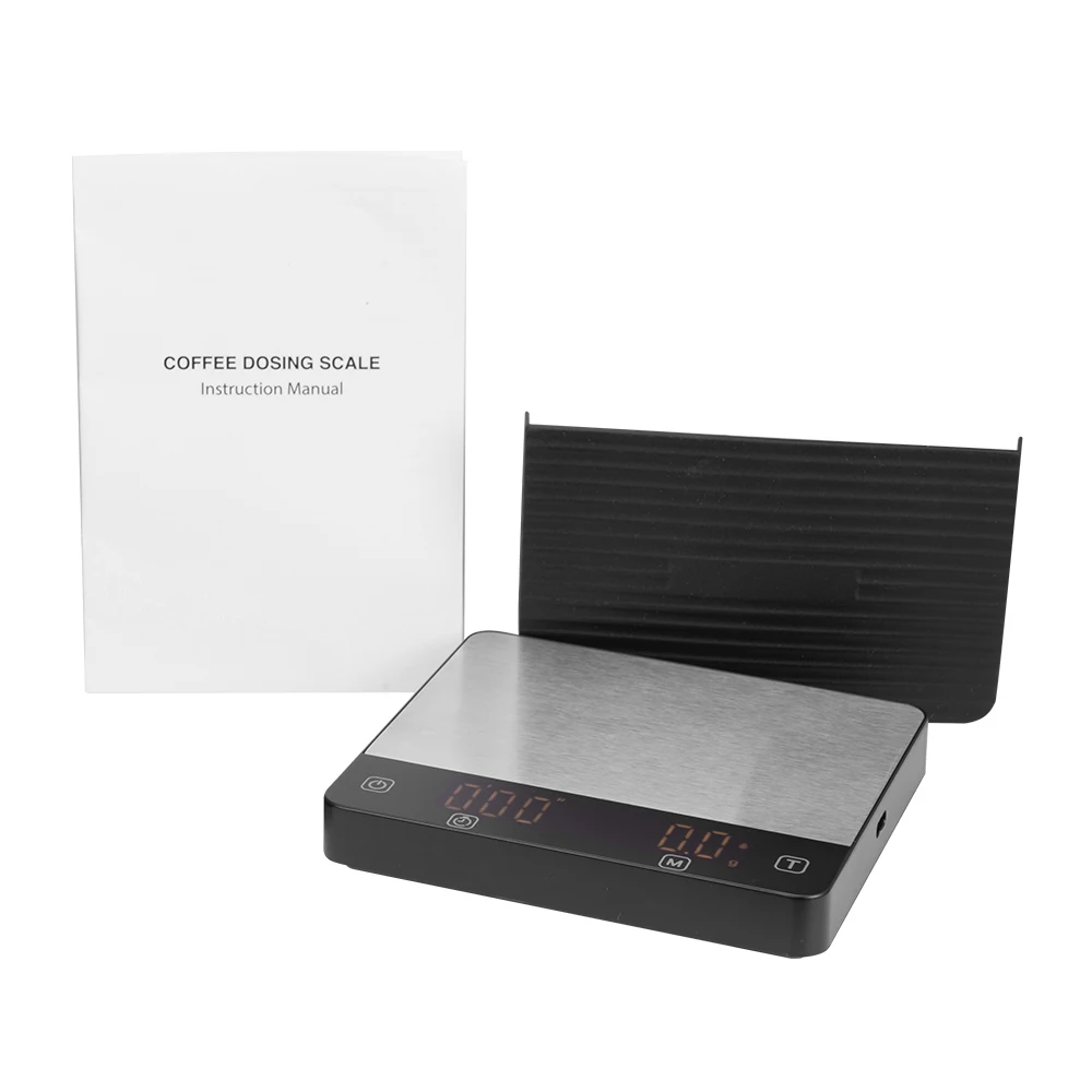Waterproof Coffee Scale with Timer Flow Rate Measurement Digital Coffee Scale with 0.1g Precise Graduation