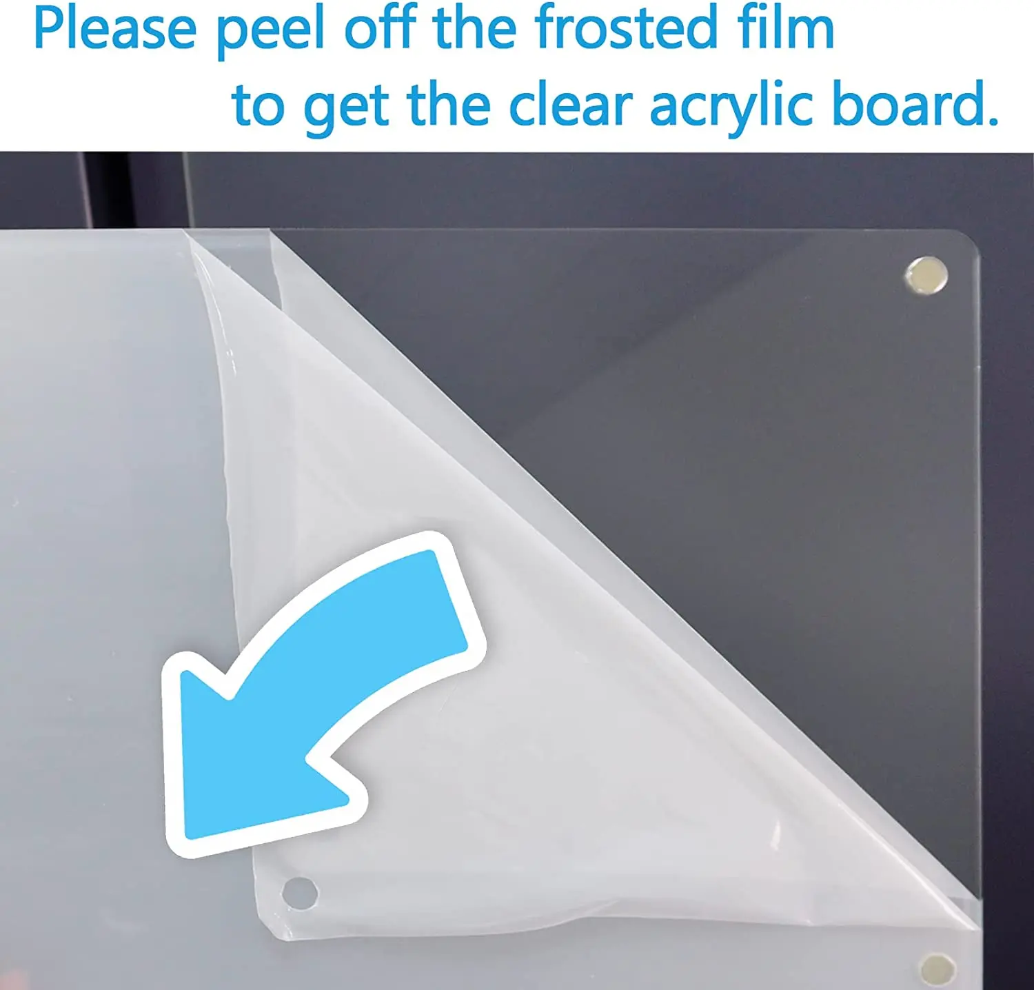 JAYI Custom Magnetic Clear Acrylic Fridge Note Board Refrigerator Dry Erase Board
