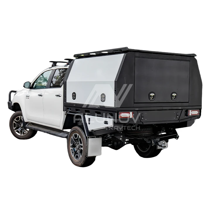 Dual/Single/Extend Cab Ute Canopy Flat Aluminum Alloy Tray Whale Tail Handle Lock Ford Nissan Mitsubishi Exterior Accessory