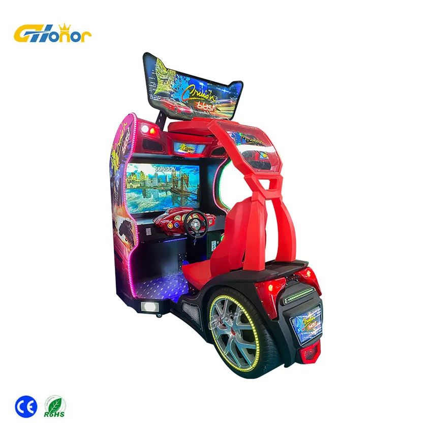 new design coin operated driving simulator car racing game machine driving simulator 5d