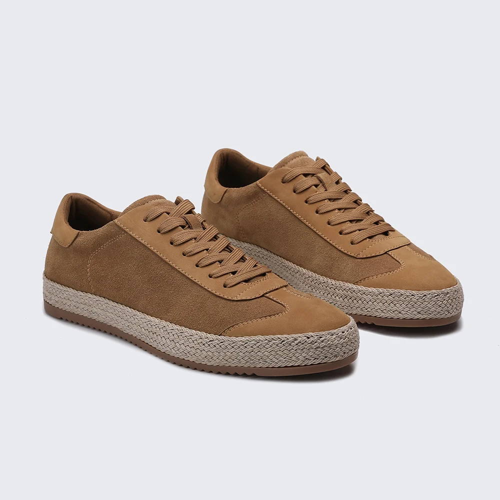 Spring Fashion Designer Customize White Cow Leather Men Sport Sneakers