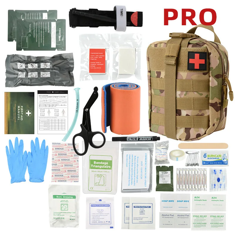 Professional Survival Gear Tool Tactical Emergency Ifak First Aid Kit Pouch Trauma Combat Kit