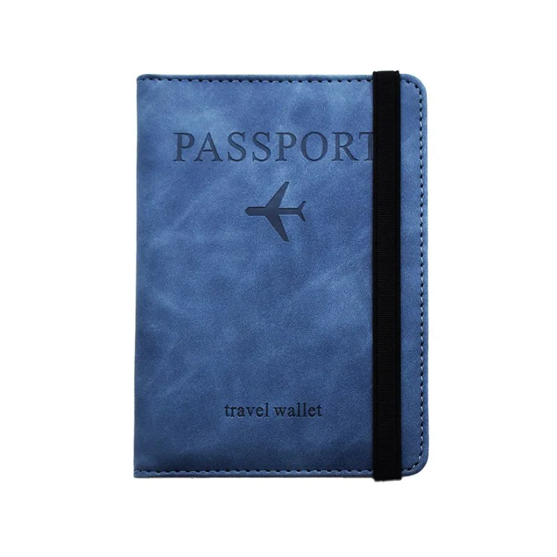 Fashionable strong durable portable folding waterproof travel wallet passport with band