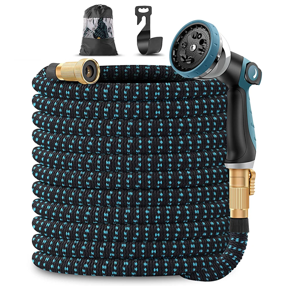 Low Price high pressure lightweight 50 length durable latex 3 times expand magic Garden Hose