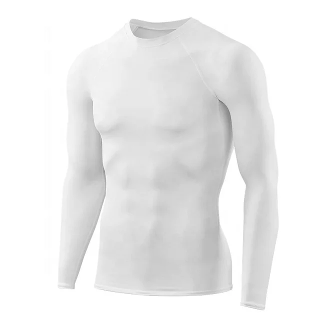 Men Compression Thermal Shirts Base Layer Long Sleeve Sports Gym Shirt Tops THERMAL WINTER COMPRESSION TOPS