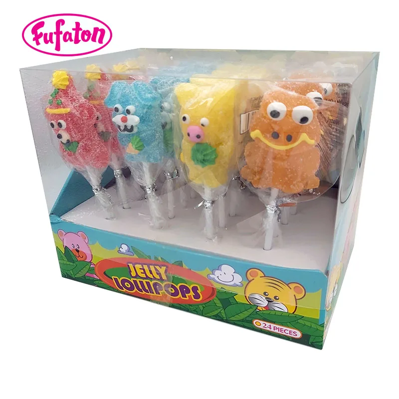 Fruity flavored Hand decorating Animal shaped jelly pop