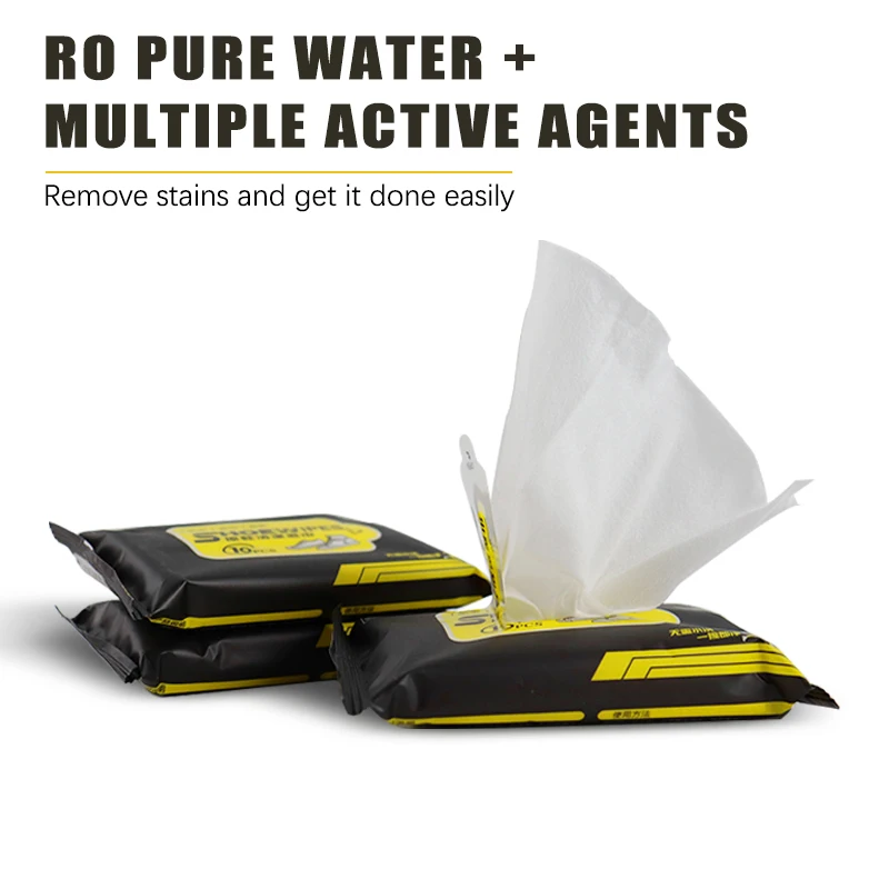 Manufacturer customized high quality shoe cleaner wipes sport shoe cleaning wet wipes
