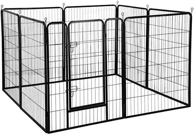 Amazon Hot Exercise Collapsible Dog Cage Indoor  For Large Dogs Custom Folding Durable Thick Metal Wire Tube Rabbit Pet Fence
