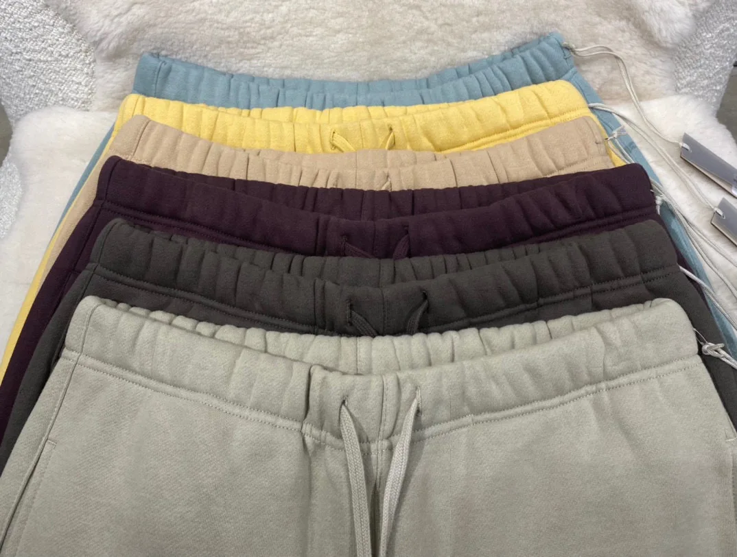 High Street drawstring sports casual pants ESS Silicone printed pants Fashion sweatpants loose casual pants sportswear