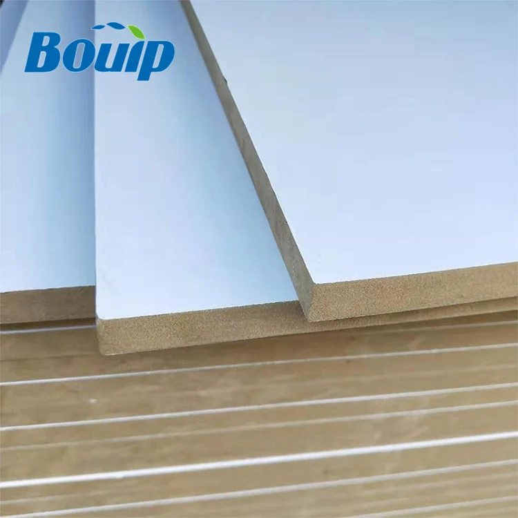 One Faced Thin Mdf Board 2mm White Melamine Mdf Board