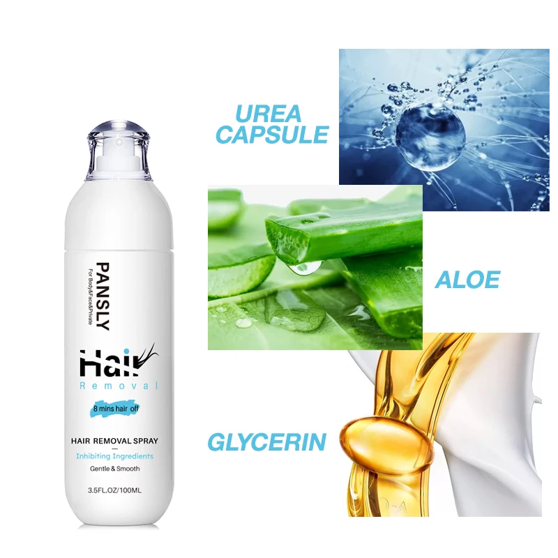 New Pansly 100ml Pubic Hair Removal Spray Cream At Home Use Removal Hair Oil for Whole Body