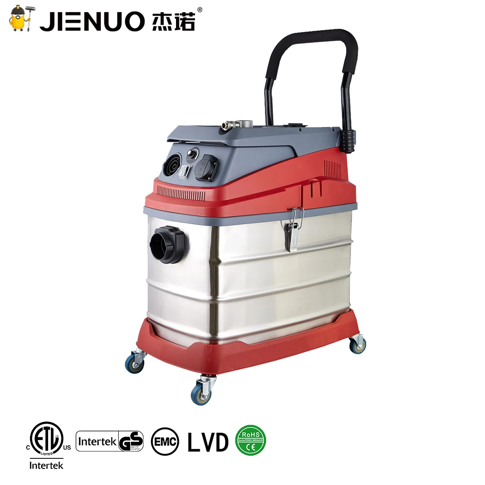 1400/1600W 50L industrial vacuum cleaner in SS tank with pneumatic connector and  cyclone water filter clean equipment for car