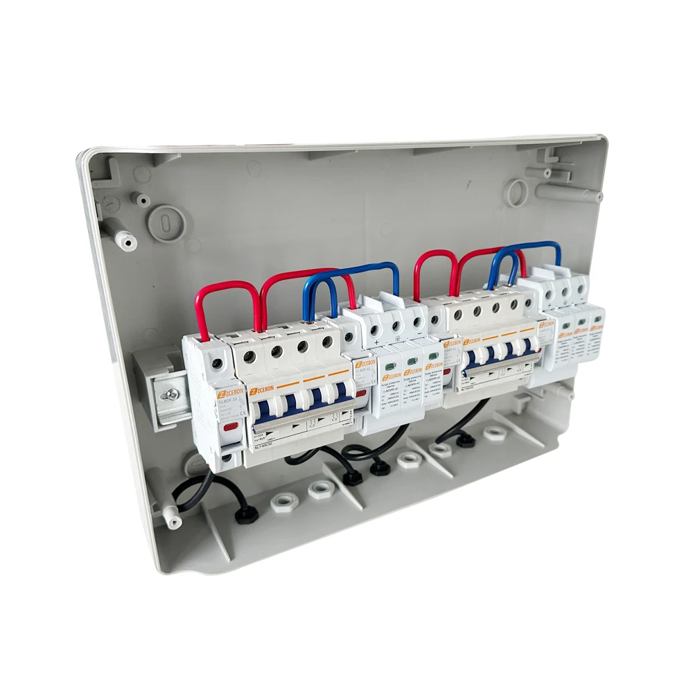 ZCEBOX mcb wall mount  dc combiner box 2-16 ways dc combiner Box