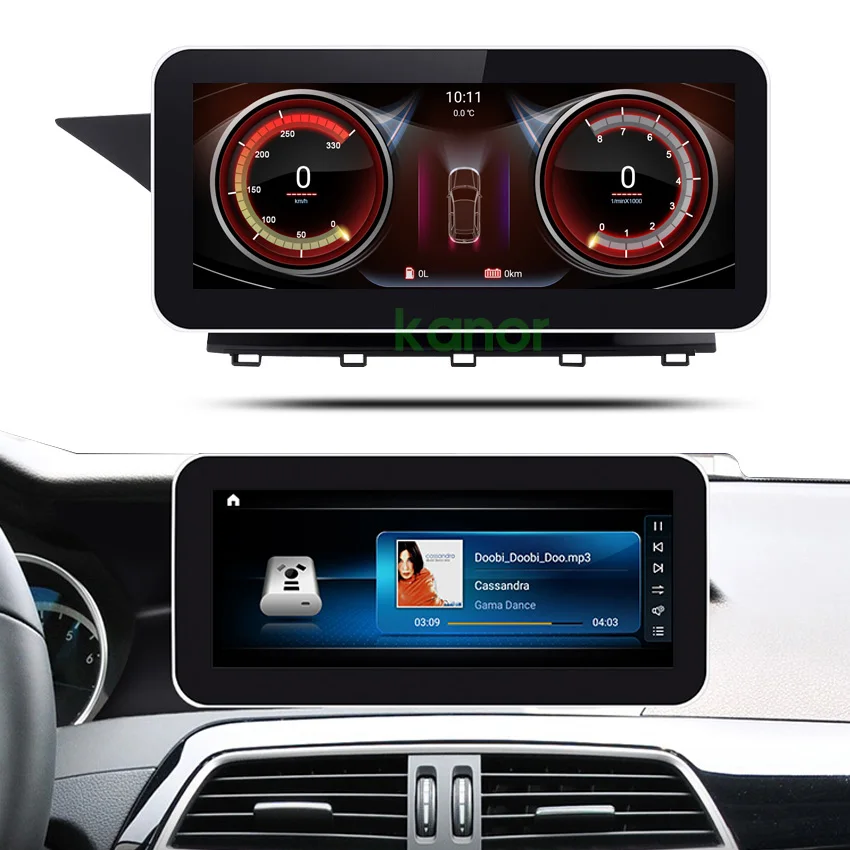 Автомобильный gps мультимедийный плеер KANOR 12 3 дюймов android 10 0 экран для mercedes benz GLK Class X204 GLK350 GLK250 GLK300