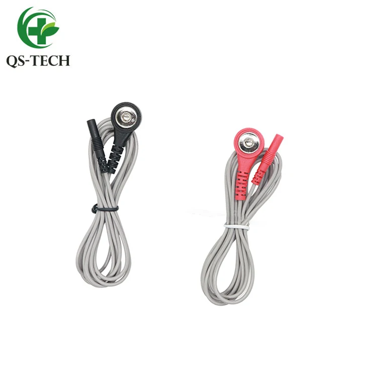 Medical Cable DIN 3pin male to dual electrode pin cable for tens ems machine