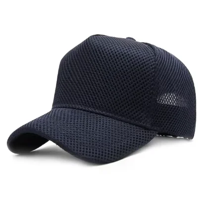 Customer Logo Summer Big Size 5 Panel Golf Hat Outdoors Sun Caps Adult Trucker Cap Big Head Men Plus Size Mesh Baseball Caps