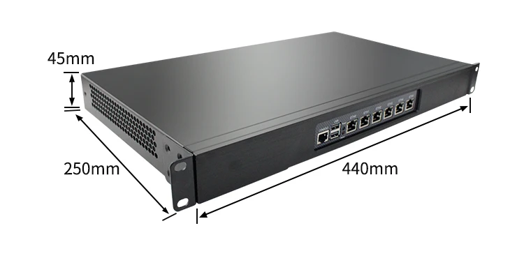 Guanfeng i5-8250u barebone DDR4 i225 NICs Max. 32GB Memory PFsense Linux Ubuntu Industrial Control Firewall PC