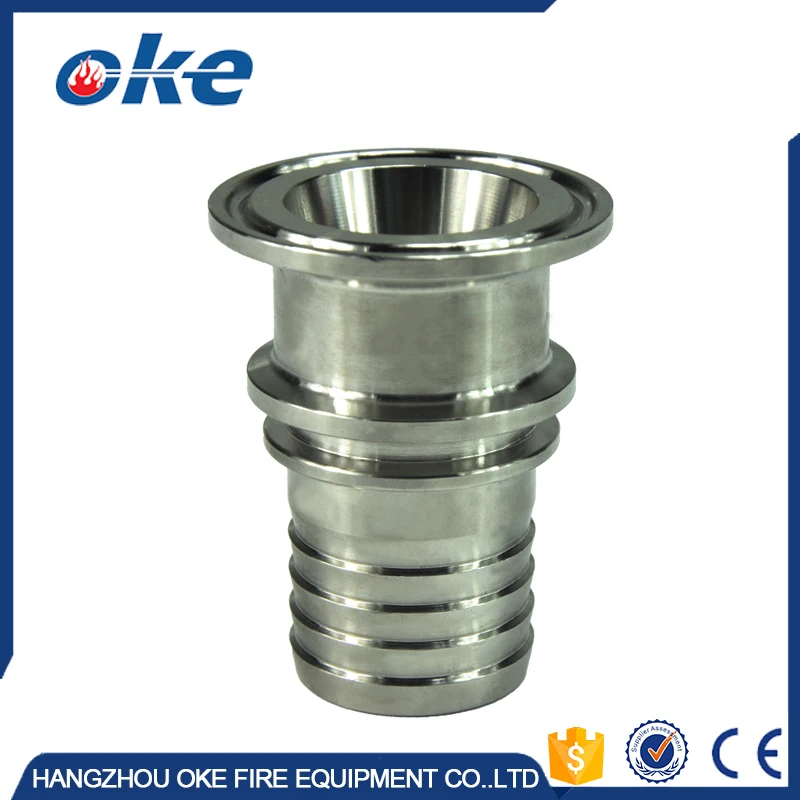 Okefire Food Grade Stainless Steel Rigid Sanitary Male Thread Pipe Coupling