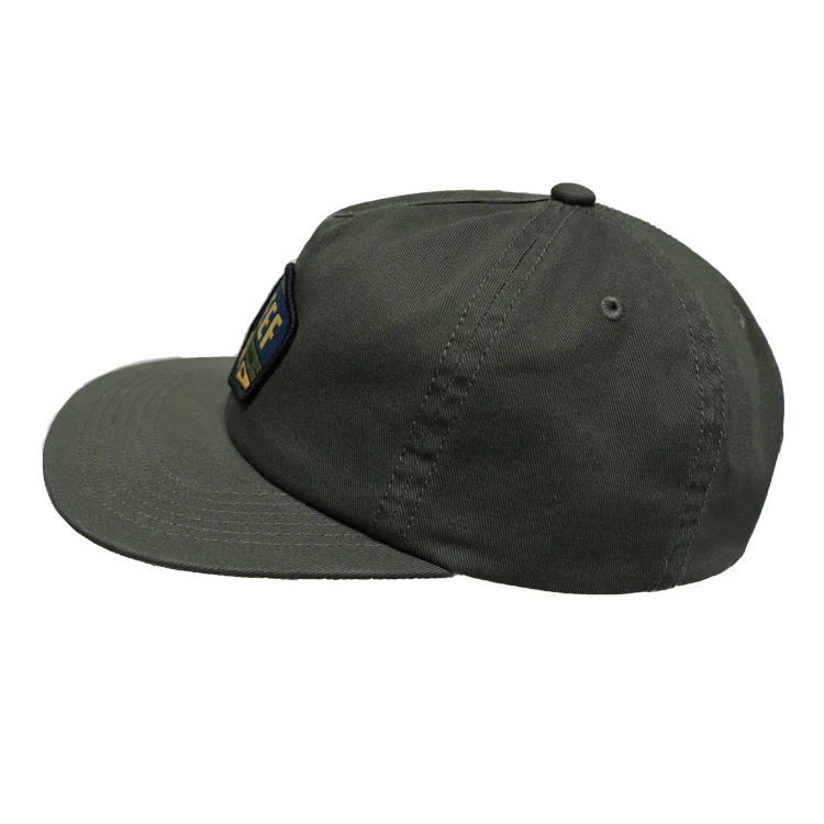 Unstructured Customized 5 panels hats caps wholesale high quality embroidery patch blank cotton/nylon vintage 5 panel hats