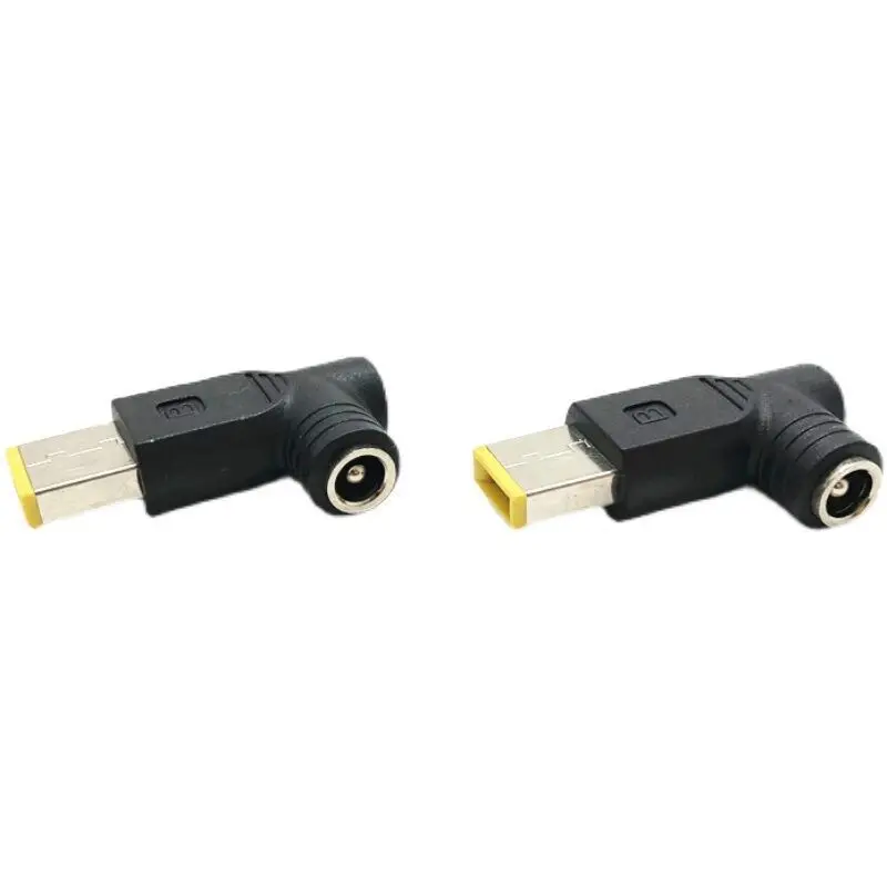 Cantell DC5525 Adapter DC5.5mm x 2.5mm Female to 11*4.5mm Square male Power Converter Adapter for Lenovo ThinkPad Port