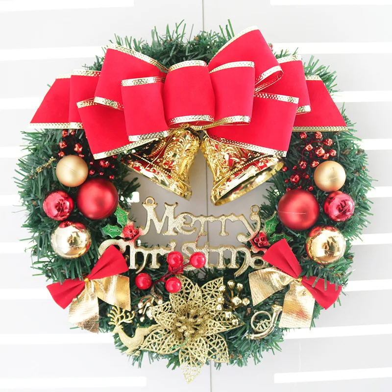 Christmas Decorations Christmas Garland Simulation Garland Door Hanging Window Props Background Christmas Tree Accessories