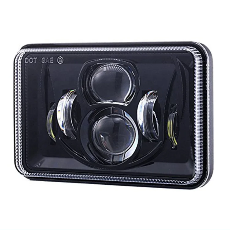 ACTEAM head off road lights 4X6 inch square auto light led rectangle sealed headlight 4x6 truck lamp