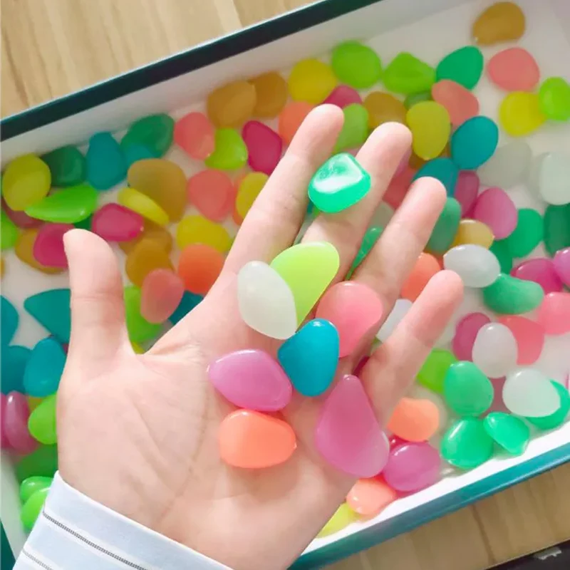 Светящиеся полимерные камни, светящиеся в темноте, для украшения дома и сада, оптовая продажа с завода 2022