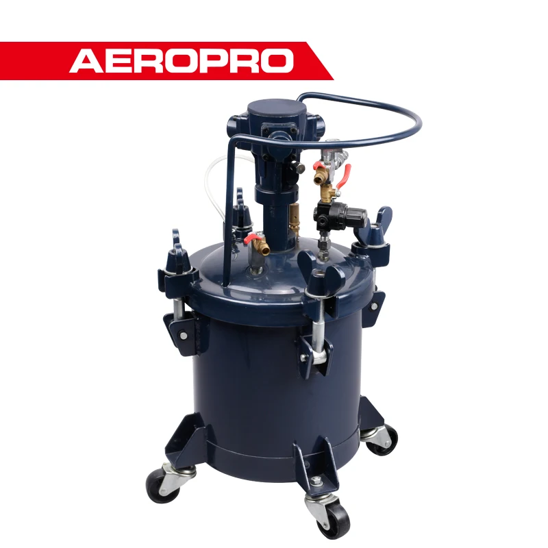 RONGPENG R8318A High Pressure 10L Automatic Mixing Paint Tank Spray Pot Air Pneumatic