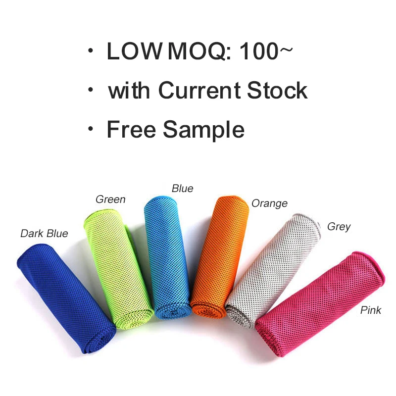 Custom Print Logo Microfiber cooling towels Gym Fitness Cooling Sport Towel Sweat Exercise Cooling Sports Towel