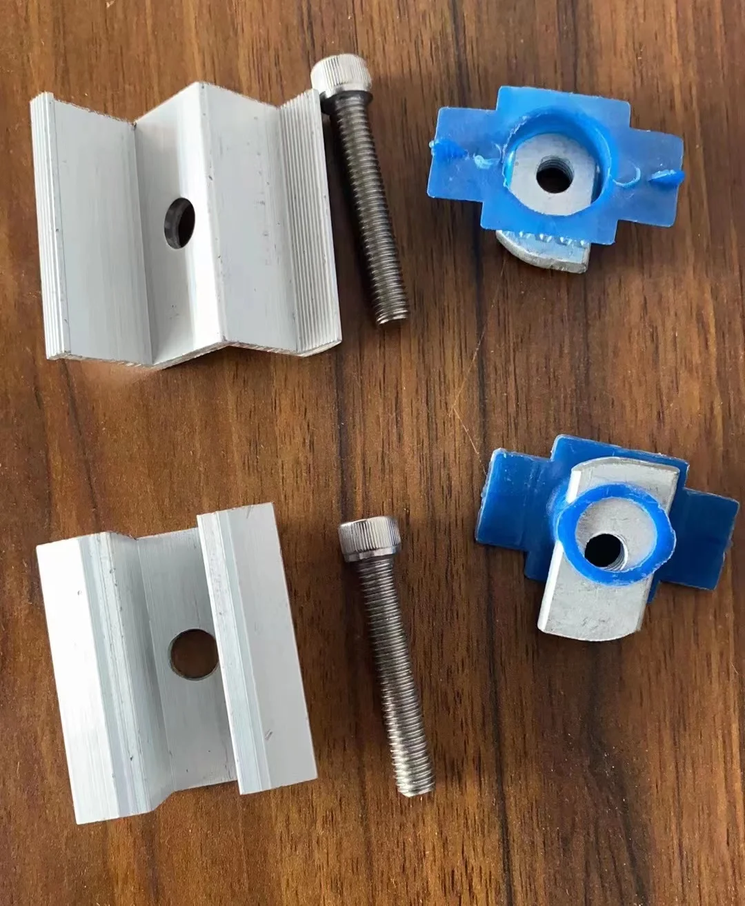Solar fastener energy fittings channel steel fixing plastic wing nut spring nut solar mounting brackets