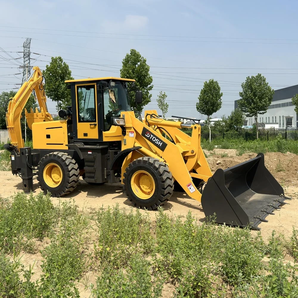 TOSH EPA China New Backhoe Price Mini Retroexcavadora Backhoe Loader
