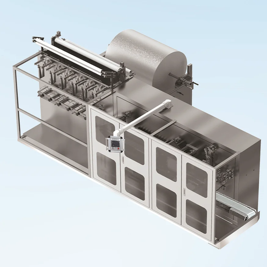 6 Lines Wet Wipes Folding And Cutting Machine