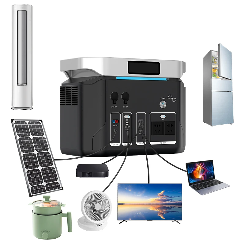 Multifunctional portable AC/DC emergency mobile power supply portable ev charger with battery