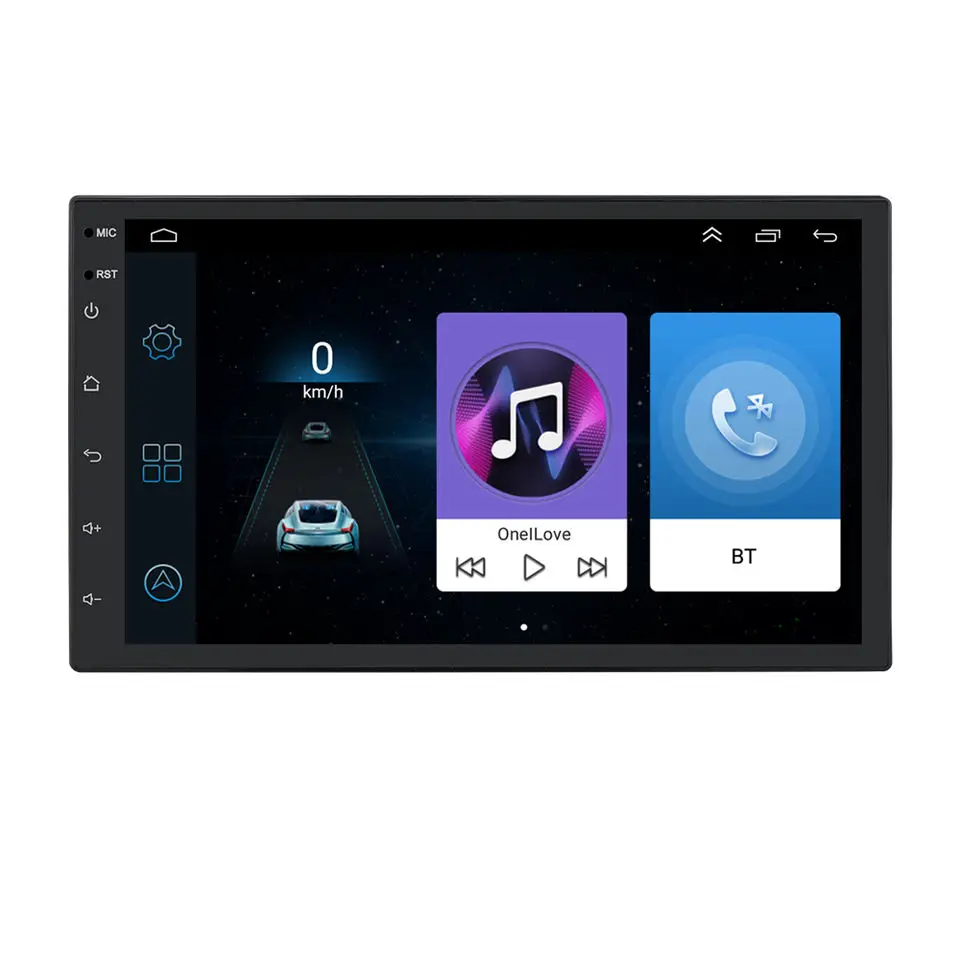 iPoster hot seller 7 inch 1 din android car radio BT wireless car multimedia player suitable for universal car gps navigation