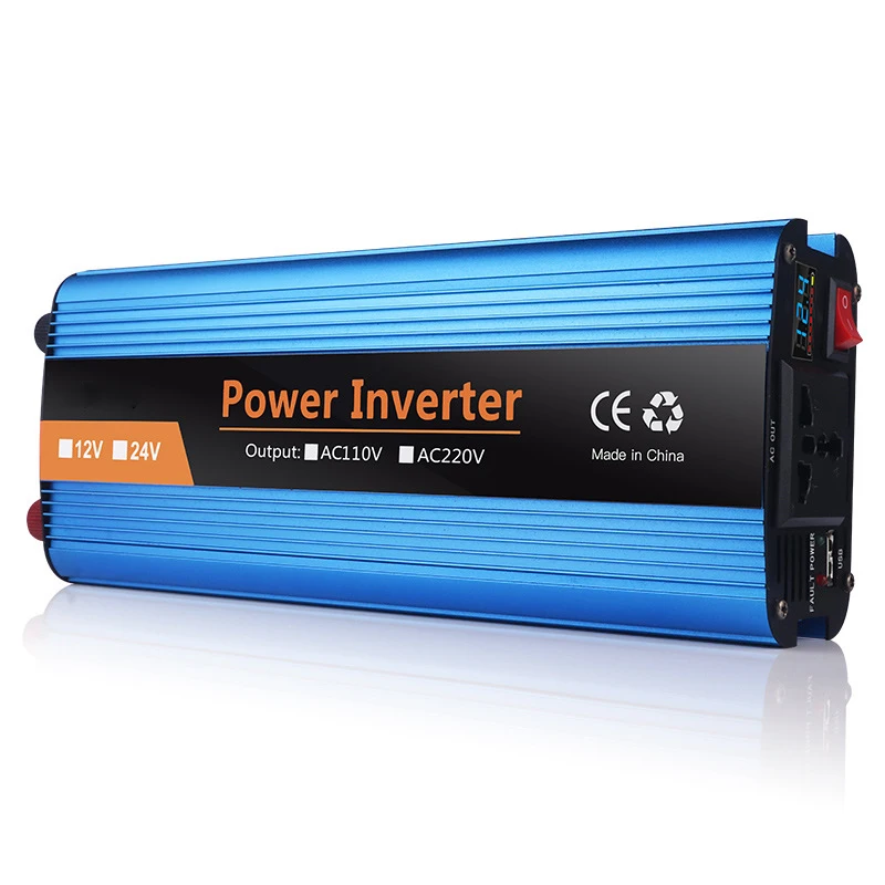 Outdoor Solar Photovoltaic Vehicle Converter 12V 24v To 220v Intelligent Vehicle Home Power Inverter