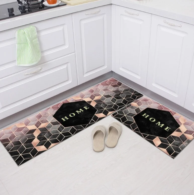 Kitchen Household Non-slip Waterproof Woven Dining Table Mat Natural Bamboo Placemat